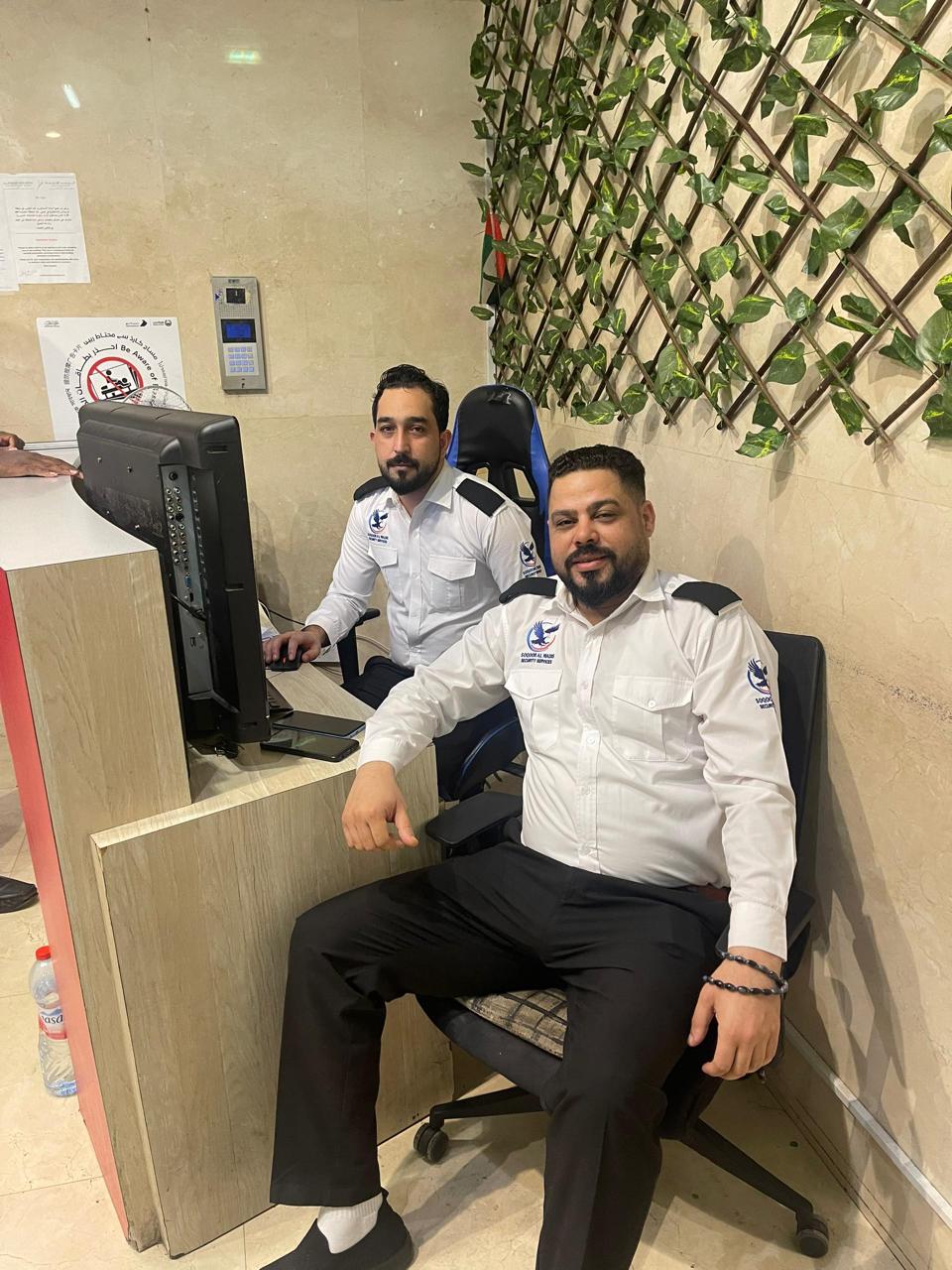 Soqoor Alwadi team members at a reception desk